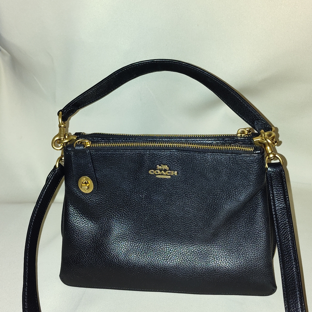 Coach Black Crossbody Bag with Gold Hardware